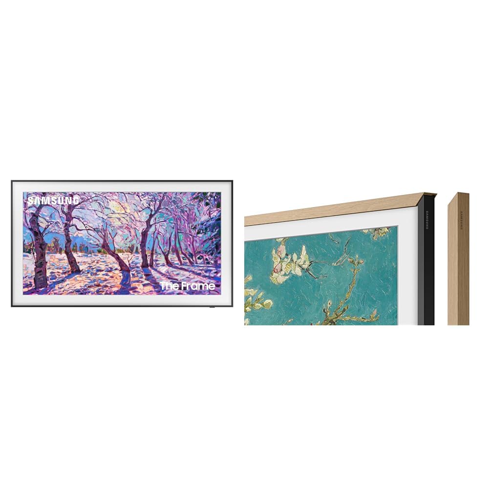 Samsung 85-Inch Class QLED 4K LS03D The Frame Series Quantum HDR Smart TV w/Dolby Atmos, Art Mode, Anti-Reflection, Customizable Frame, Slim Fit Wall Mount with Alexa Built-in (QN85LS03D, 2024 Model)