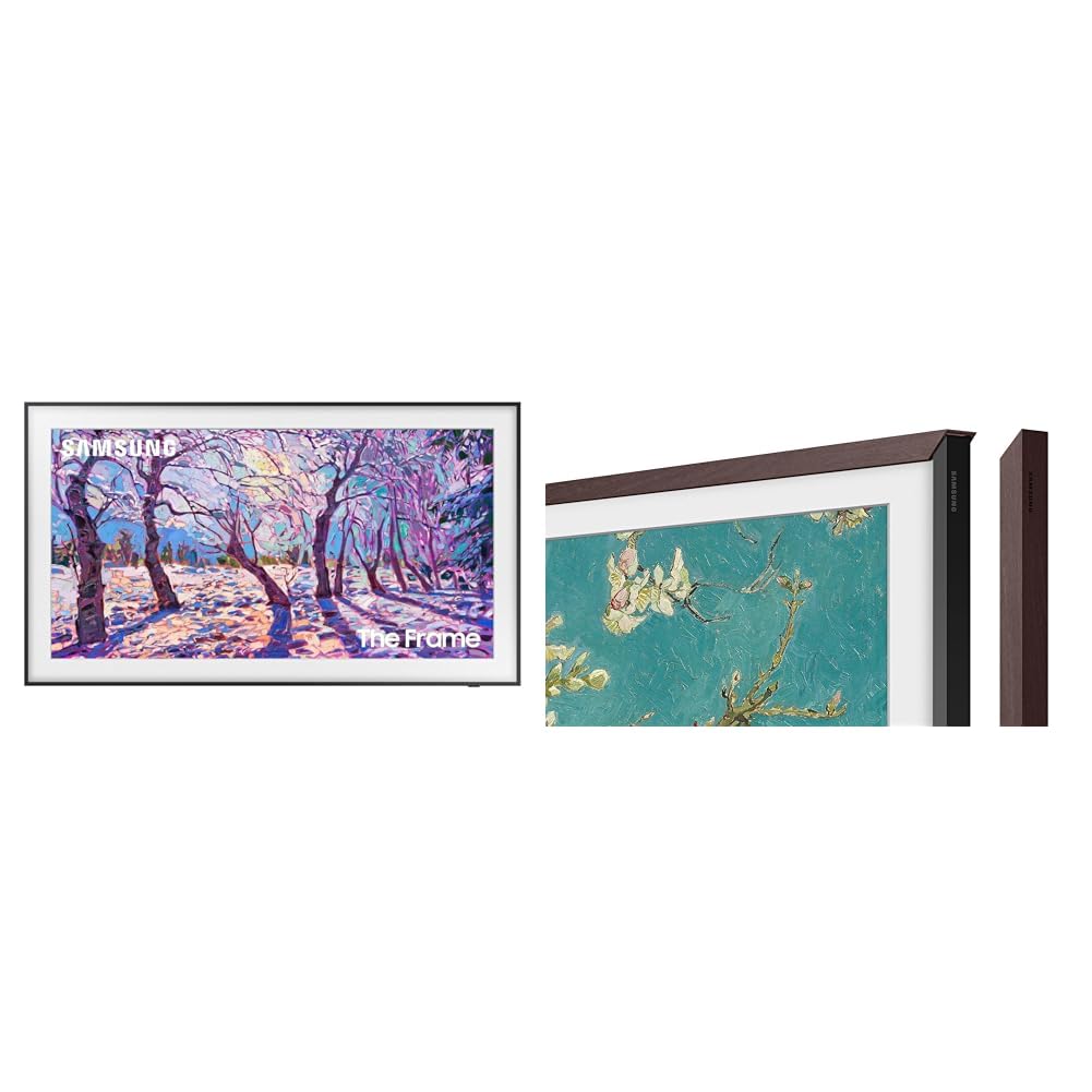 Samsung 85-Inch Class QLED 4K LS03D The Frame Series Quantum HDR Smart TV w/Dolby Atmos, Art Mode, Anti-Reflection, Customizable Frame, Slim Fit Wall Mount with Alexa Built-in (QN85LS03D, 2024 Model)