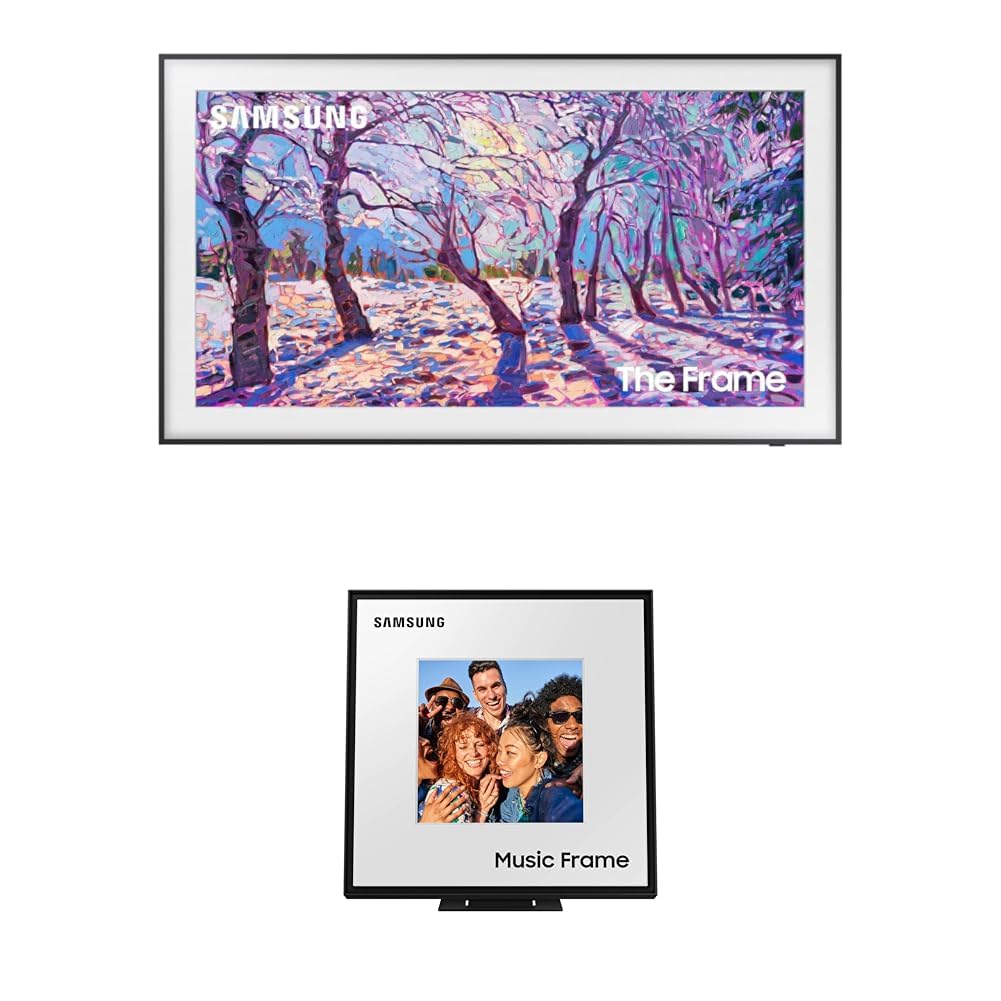 Samsung 85-Inch Class QLED 4K LS03D The Frame Series Quantum HDR Smart TV w/Dolby Atmos, Art Mode, Anti-Reflection, Customizable Frame, Slim Fit Wall Mount with Alexa Built-in (QN85LS03D, 2024 Model)