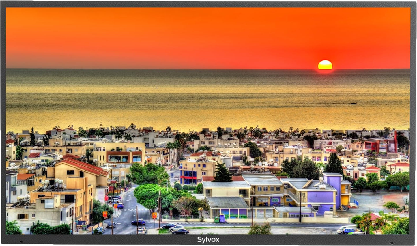SYLVOX Outdoor TV, 43-Inch Waterproof Smart TV, 2000 nits Full Sun TV, 4K, Dolby Atmos, HDR10, Weatherproof Television with Voice Assistant Remote (Pool Pro 2.0, Latest Model)