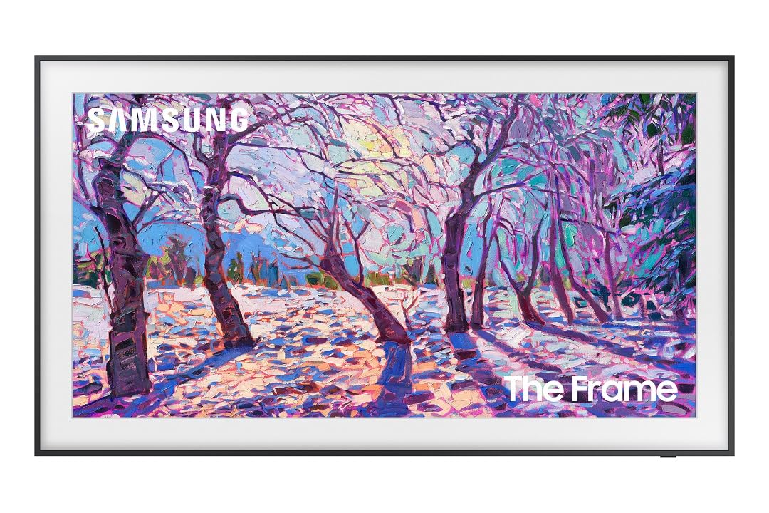 Samsung 85-Inch Class QLED 4K LS03D The Frame Series Quantum HDR Smart TV w/Dolby Atmos, Art Mode, Anti-Reflection, Customizable Frame, Slim Fit Wall Mount with Alexa Built-in (QN85LS03D, 2024 Model)
