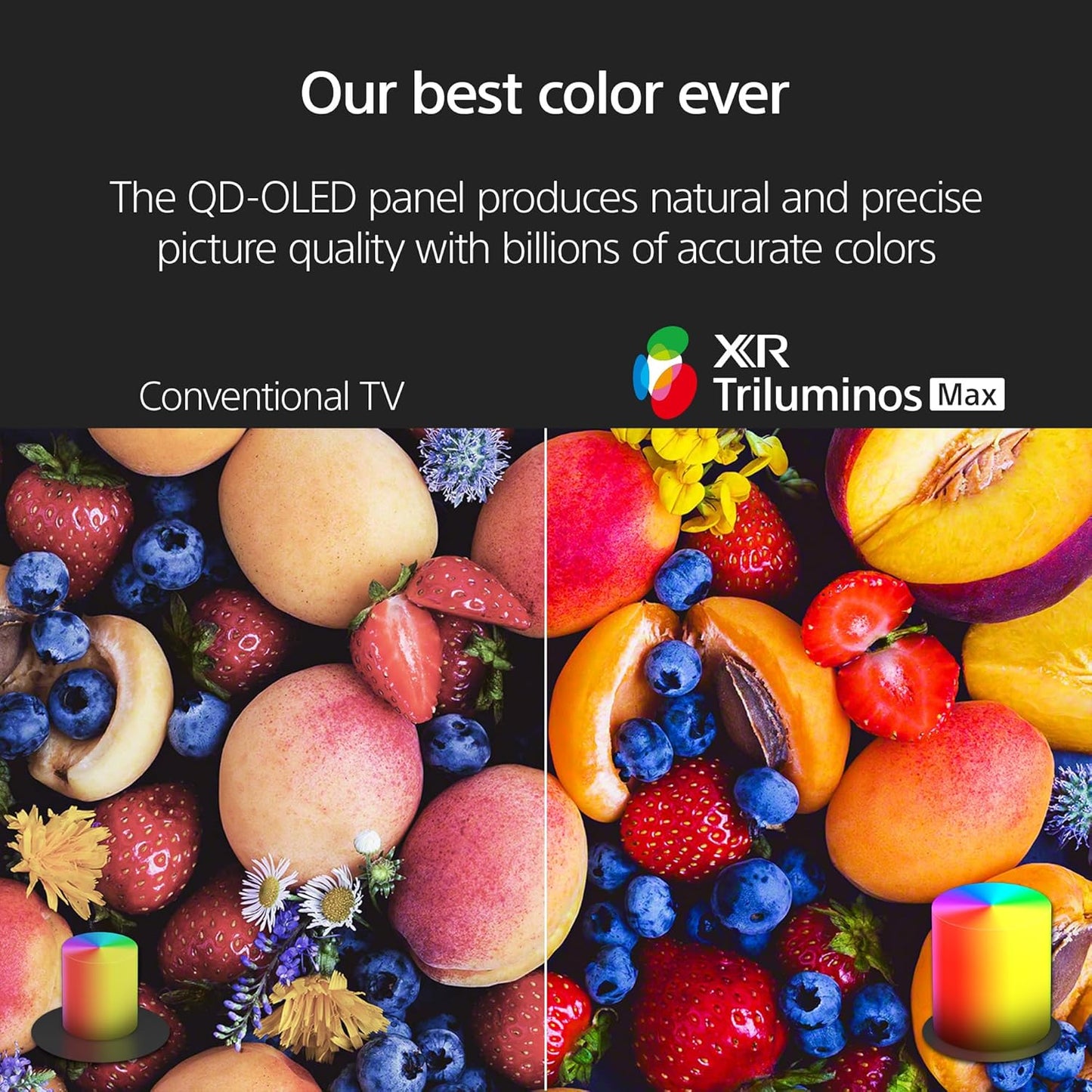 Sony QD-OLED 65 inch BRAVIA XR A95L Series 4K Ultra HD TV: Smart Google TV with Dolby Vision HDR and Exclusive Gaming Features for The PlayStation® 5 XR65A95L- Latest Model,Black