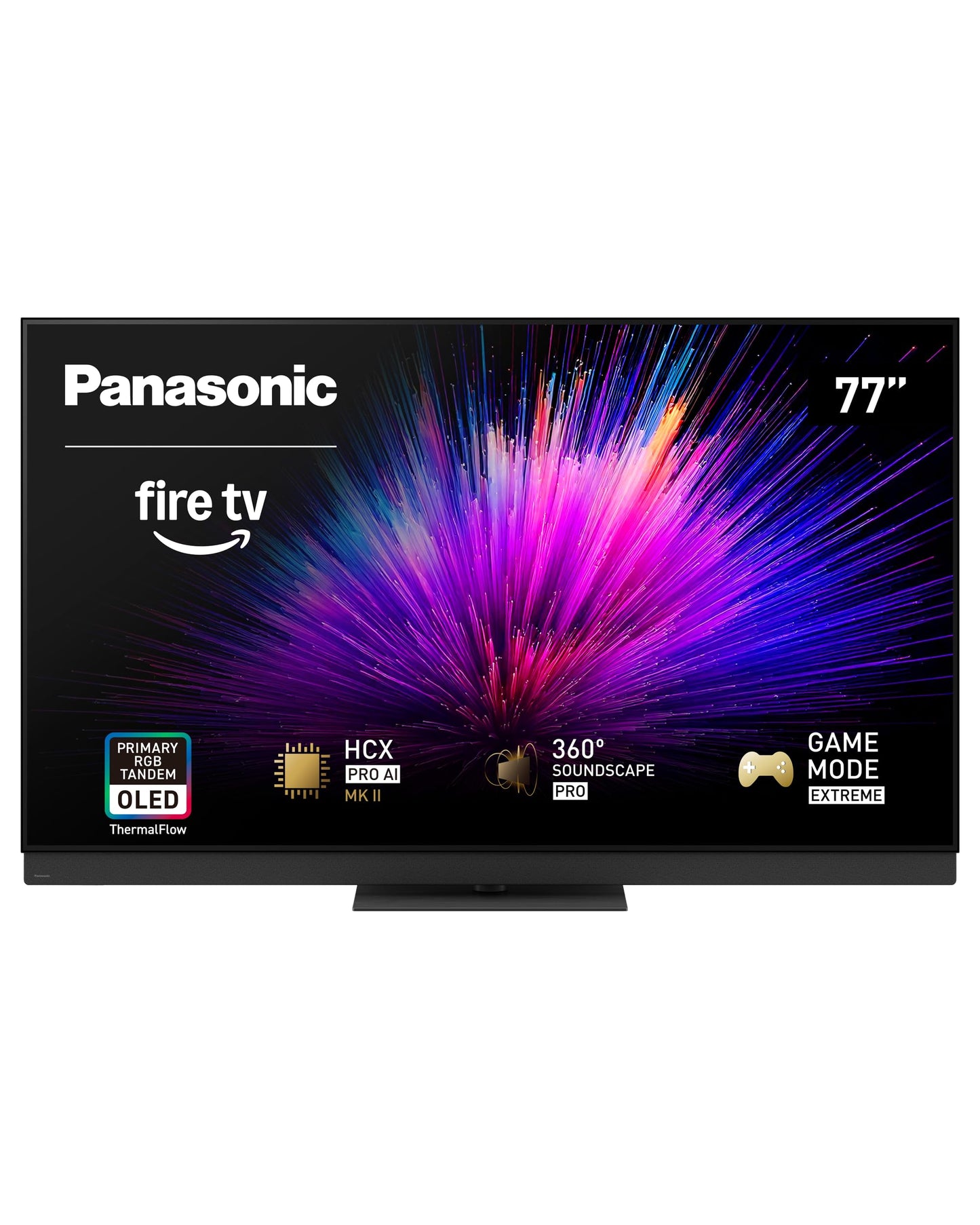 PANASONIC Z95 Series (2025 Model) 65-inch OLED 4K Ultra HD Smart Fire TV, HDR10+ Adaptive, Dolby Vision IQ, 360 Soundscape Pro, 144Hz Refresh Rate and Hands-Free Alexa - 65Z95BP