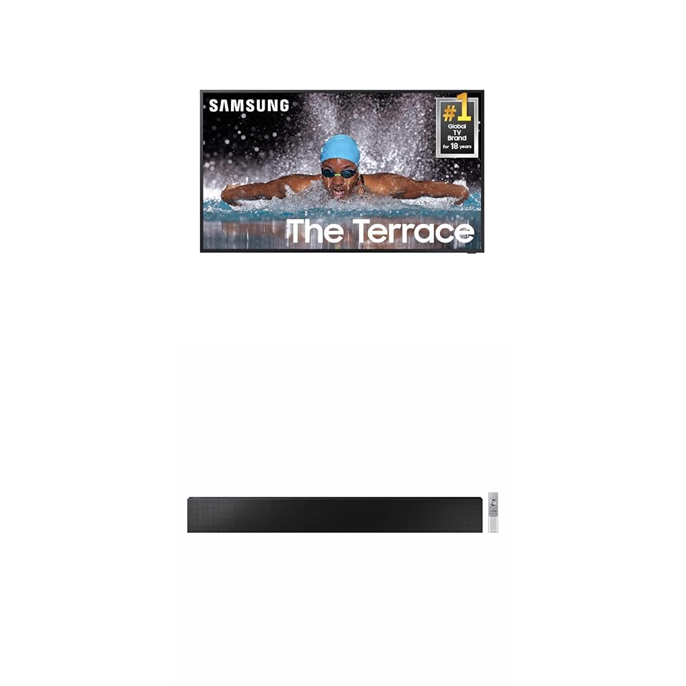 Samsung 55-Inch Class Neo QLED 4K The Terrace Partial Sun, Quantum HDR+, Dolby Atmos, Wide Viewing Angle, Weather Resistant, Anti-Glare Outdoor Smart TV w/Alexa Built-in, (QN55LST7DAFXZA, 2024 Model)
