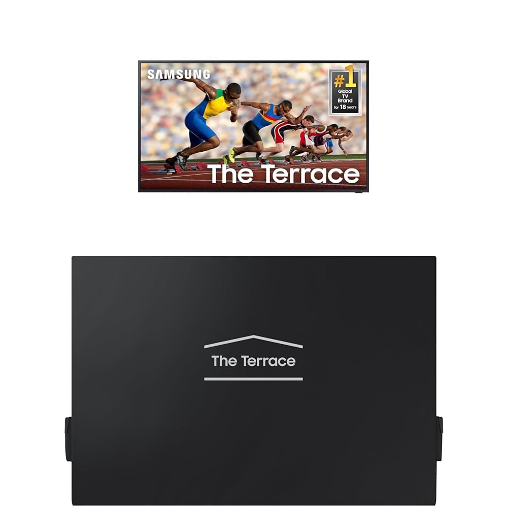 Samsung 55-Inch Class Neo QLED 4K The Terrace Partial Sun, Quantum HDR+, Dolby Atmos, Wide Viewing Angle, Weather Resistant, Anti-Glare Outdoor Smart TV w/Alexa Built-in, (QN55LST7DAFXZA, 2024 Model)