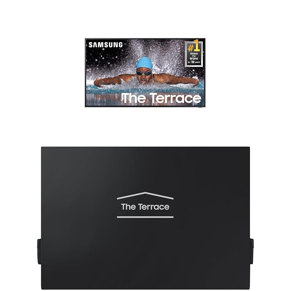 Samsung 55-Inch Class Neo QLED 4K The Terrace Partial Sun, Quantum HDR+, Dolby Atmos, Wide Viewing Angle, Weather Resistant, Anti-Glare Outdoor Smart TV w/Alexa Built-in, (QN55LST7DAFXZA, 2024 Model)