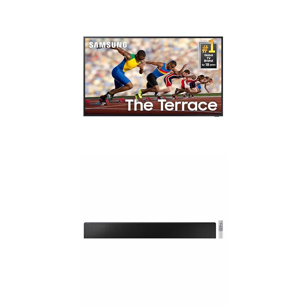 Samsung 55-Inch Class Neo QLED 4K The Terrace Partial Sun, Quantum HDR+, Dolby Atmos, Wide Viewing Angle, Weather Resistant, Anti-Glare Outdoor Smart TV w/Alexa Built-in, (QN55LST7DAFXZA, 2024 Model)