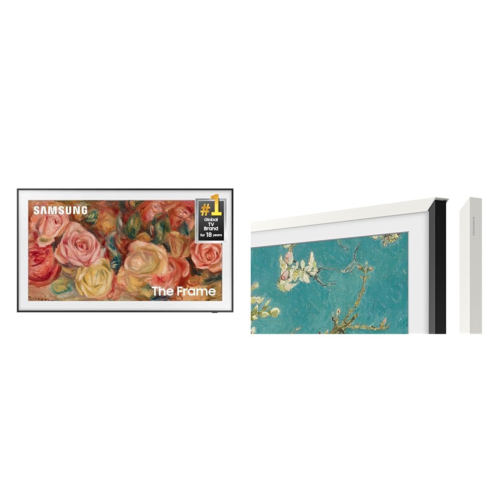 Samsung 85-Inch Class QLED 4K LS03D The Frame Series Quantum HDR Smart TV w/Dolby Atmos, Art Mode, Anti-Reflection, Customizable Frame, Slim Fit Wall Mount with Alexa Built-in (QN85LS03D, 2024 Model)
