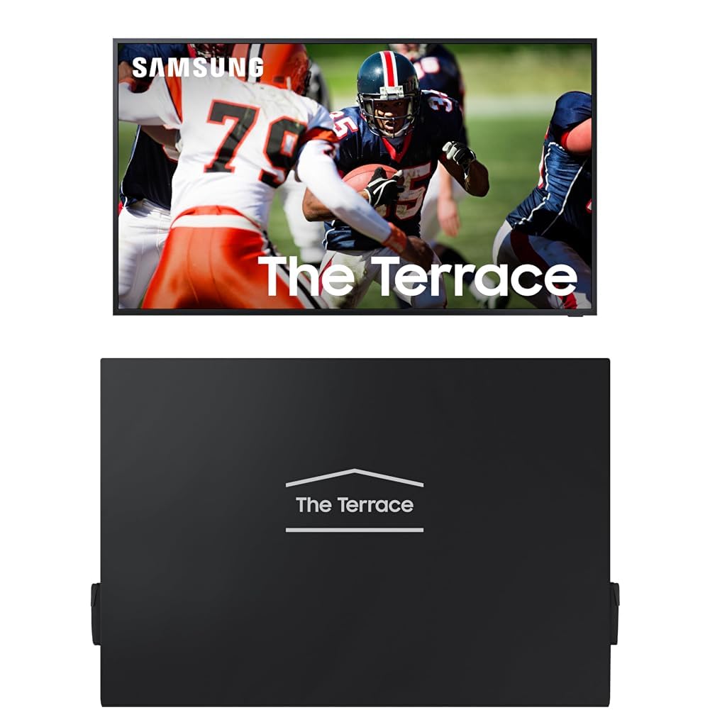 SAMSUNG 75-inch Class QLED 4K The Terrace Partial Sun Outdoor, Direct Full Array 16x, Quantum HDR 32x, Weatherproof, Wide Viewing Angle Smart TV w/ Alexa Built-in (QN75LST7TAFXZA, Latest Model)