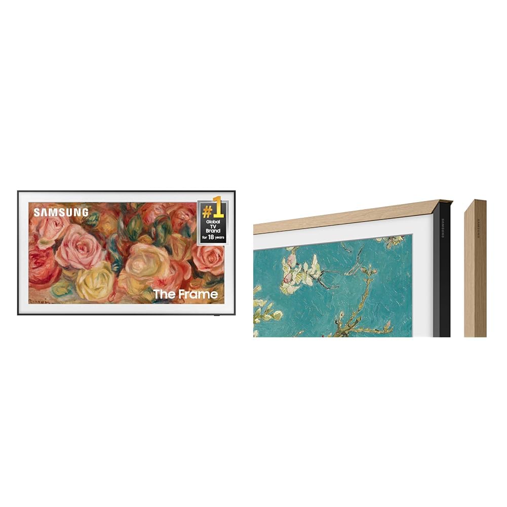 Samsung 85-Inch Class QLED 4K LS03D The Frame Series Quantum HDR Smart TV w/Dolby Atmos, Art Mode, Anti-Reflection, Customizable Frame, Slim Fit Wall Mount with Alexa Built-in (QN85LS03D, 2024 Model)