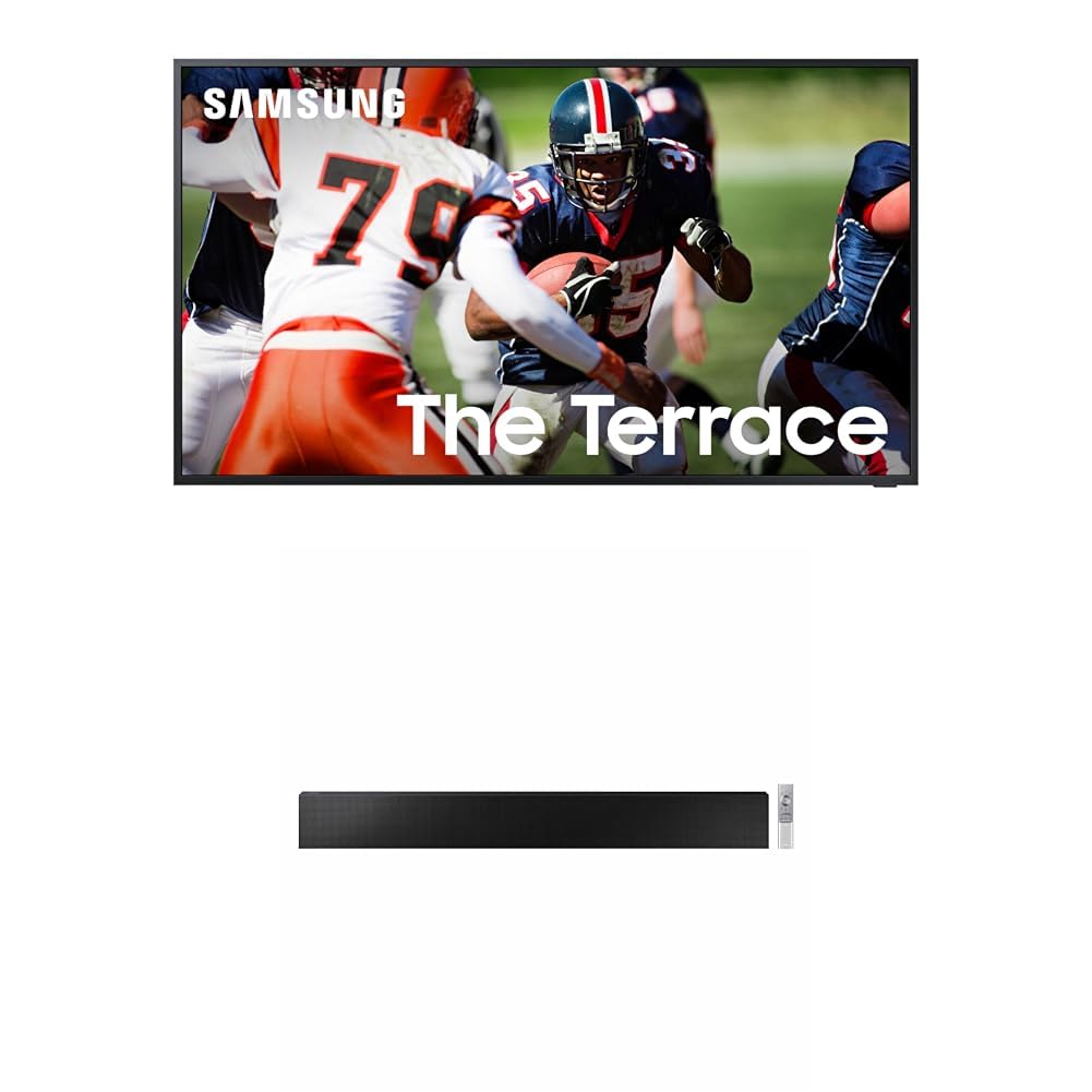 SAMSUNG 75-inch Class QLED 4K The Terrace Partial Sun Outdoor, Direct Full Array 16x, Quantum HDR 32x, Weatherproof, Wide Viewing Angle Smart TV w/ Alexa Built-in (QN75LST7TAFXZA, Latest Model)