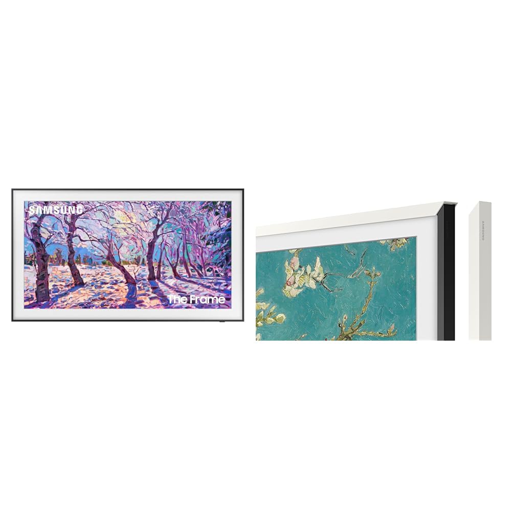 Samsung 85-Inch Class QLED 4K LS03D The Frame Series Quantum HDR Smart TV w/Dolby Atmos, Art Mode, Anti-Reflection, Customizable Frame, Slim Fit Wall Mount with Alexa Built-in (QN85LS03D, 2024 Model)
