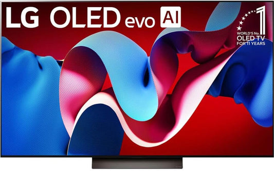 LG 77-Inch Class OLED evo C4 Series Smart TV 4K Processor Flat Screen with Magic Remote AI-Powered with Alexa Built-in (OLED77C4PUA, 2024) (Renewed)