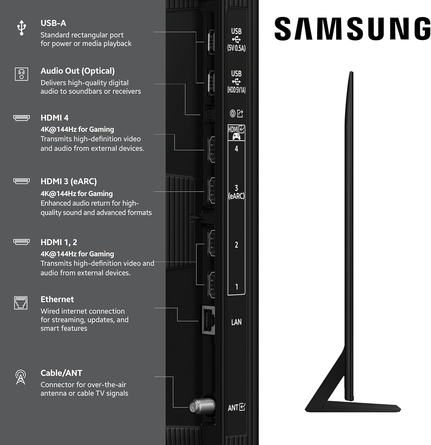 Samsung 85-Inch Class Neo QLED QN70F 4K Mini LED Smart TV (2025 Model) NQ4 AI Gen2 Processor, Quantum Matrix Technology Slim, Motion Xcelerator 144Hz, Samsung Vision AI, Alexa Built-in