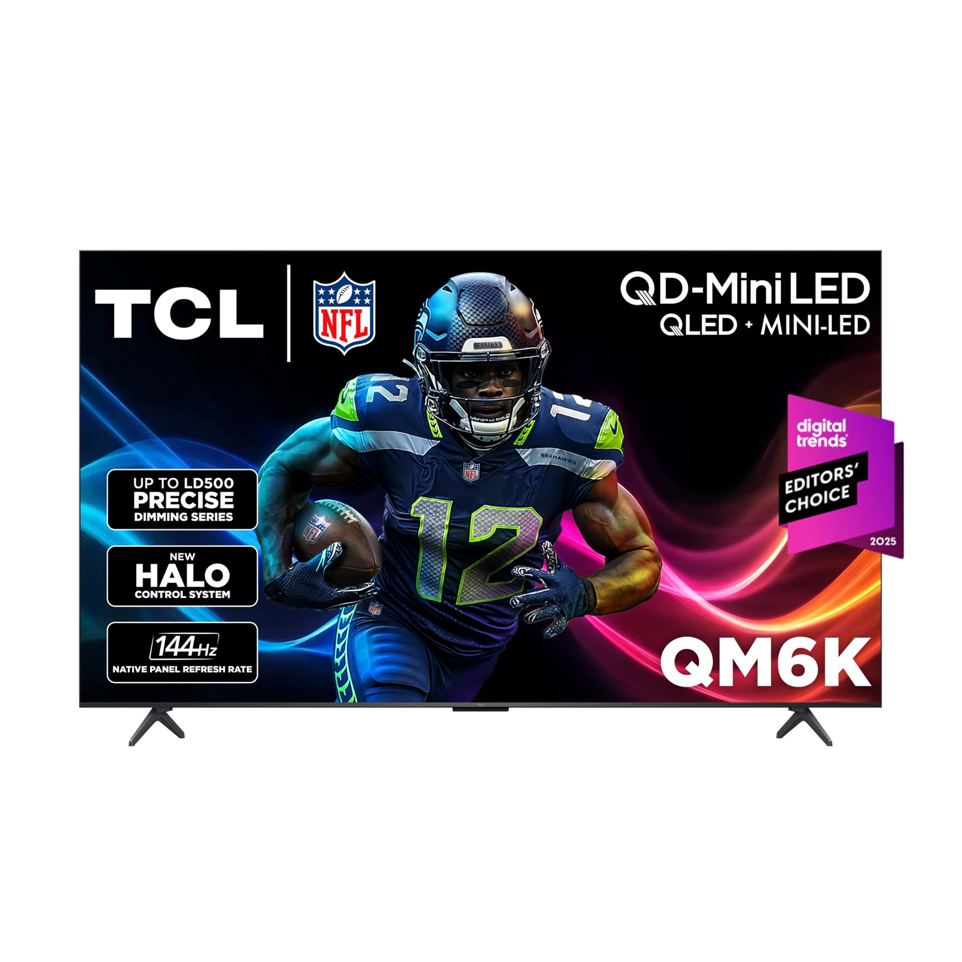 TCL 98-Inch Class QM6K Series QD-Mini LED 4K UHD Google Smart TV Best Value Mini-LED TV - QLED, 144hz, 288hz Gaming Rate, High Contrast Screen, Onkyo Audio, Dolby Atmos (98QM6K, 2025 Model)