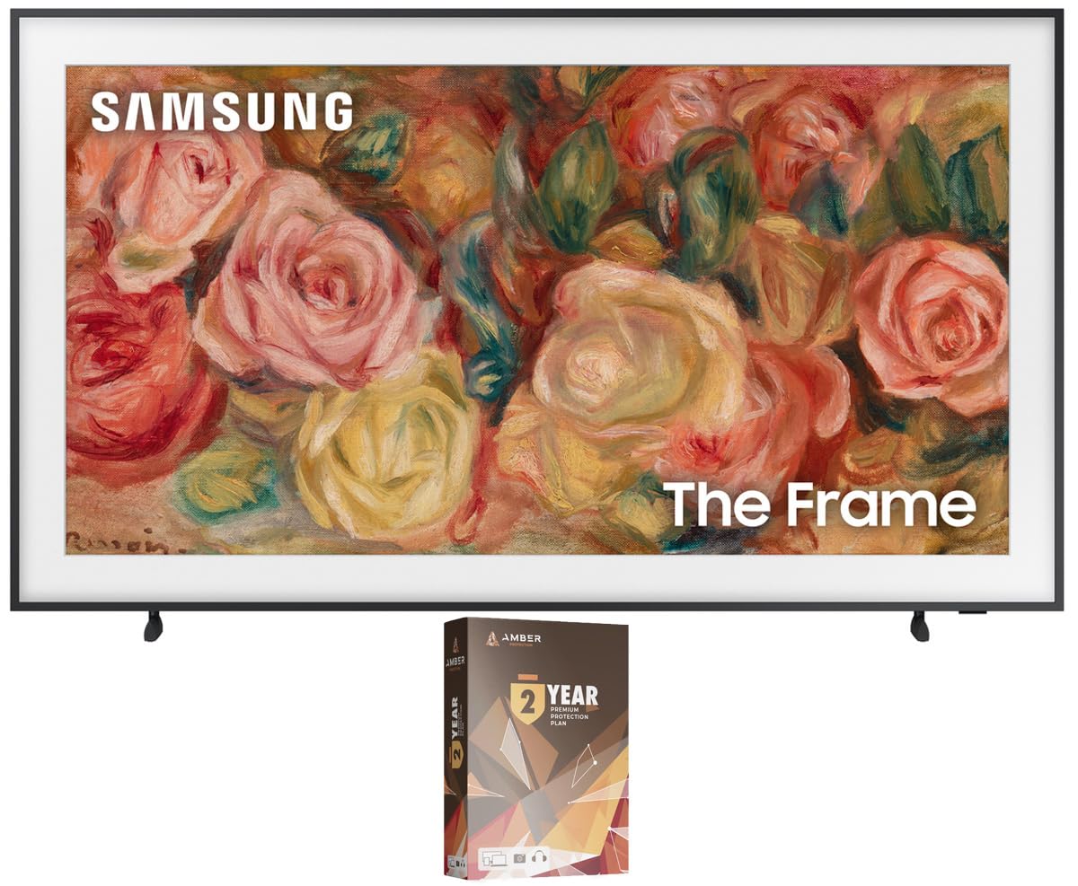 SAMSUNG QN75LS03DAFXZA 75 Inch The Frame 4K Smart Quantum HDR TV with 2 Year Amber Protection Plan (2024)