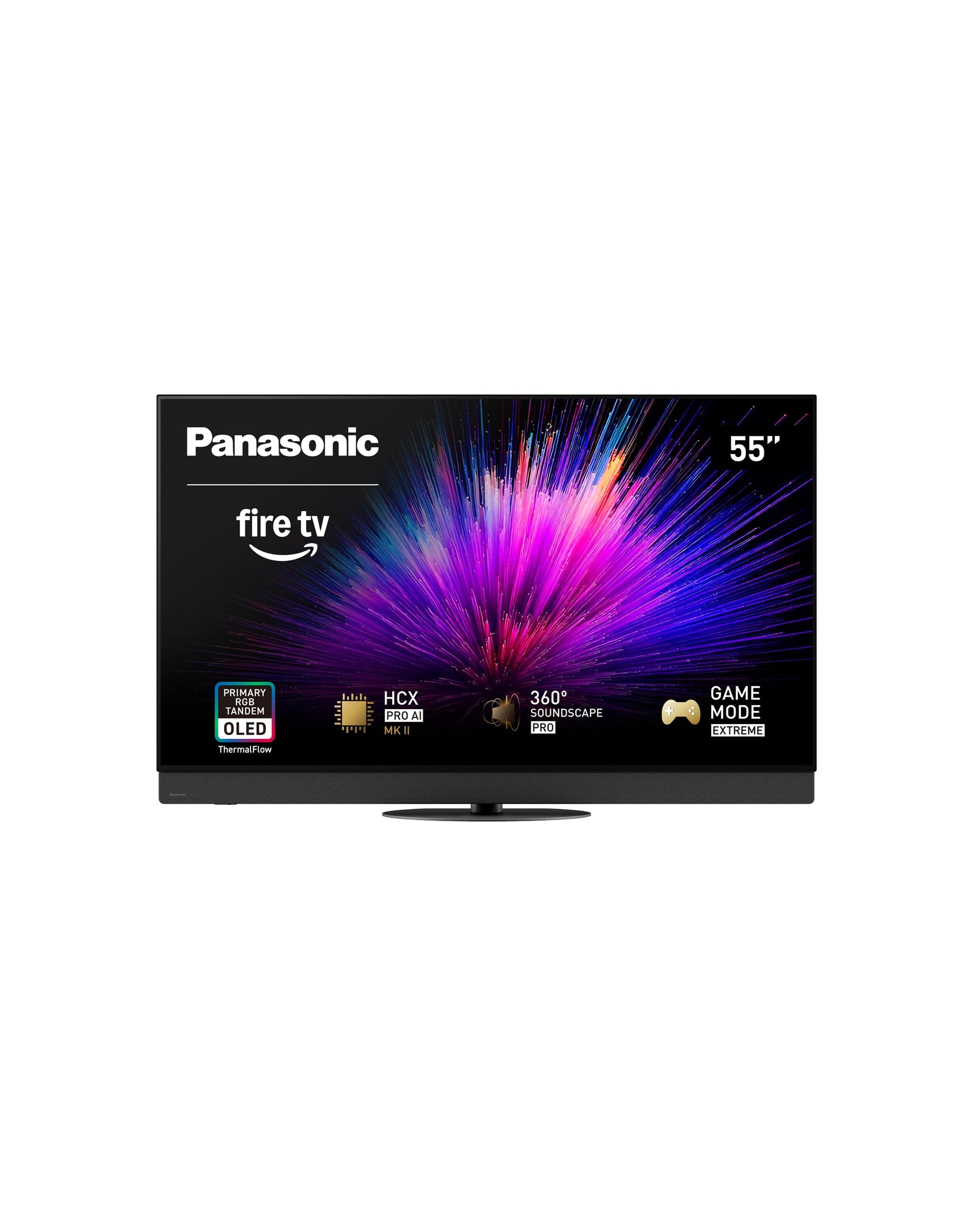 PANASONIC Z95 Series (2025 Model) 65-inch OLED 4K Ultra HD Smart Fire TV, HDR10+ Adaptive, Dolby Vision IQ, 360 Soundscape Pro, 144Hz Refresh Rate and Hands-Free Alexa - 65Z95BP
