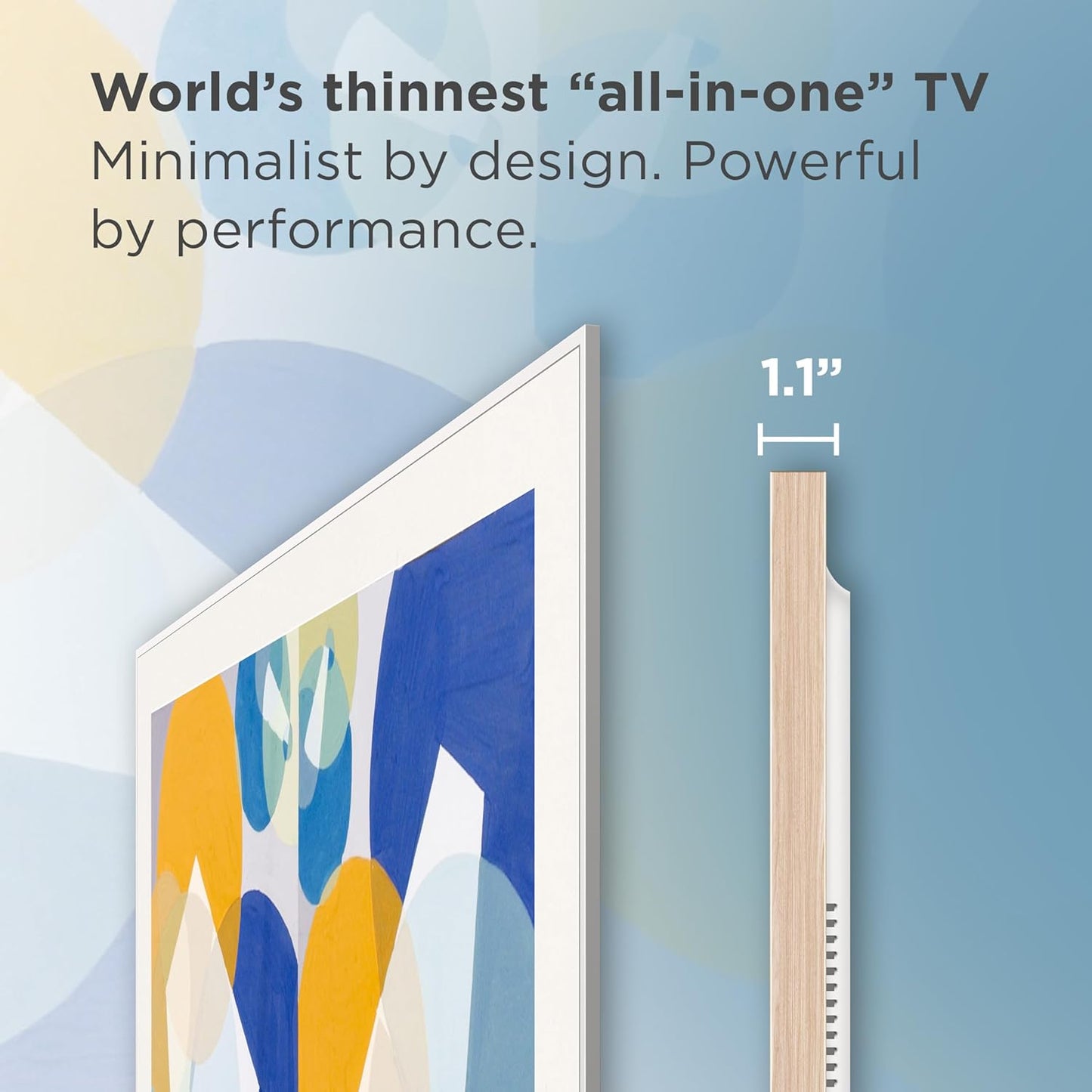 TCL 85-Inch Class NXTVISION Series QLED 4K UHD Google Smart TV Canvas Style Art Frame TV - QLED, 120hz, Matte Anti-Glare Screen, Free Bezel and Frame, Atmos, Free Art Included (85A300W, 2024 Model)