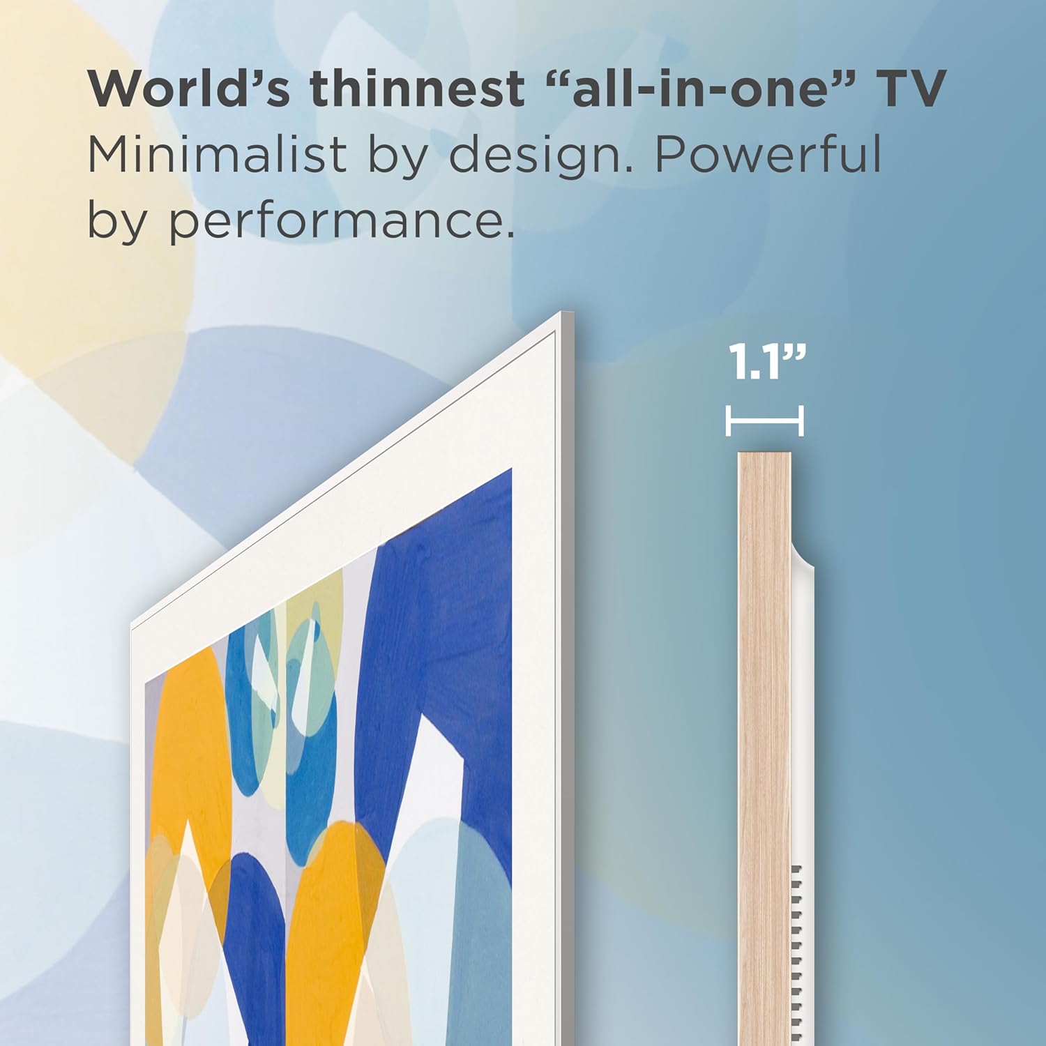 TCL 85-Inch Class NXTVISION Series QLED 4K UHD Google Smart TV Canvas Style Art Frame TV - QLED, 120hz, Matte Anti-Glare Screen, Free Bezel and Frame, Atmos, Free Art Included (85A300W, 2024 Model)