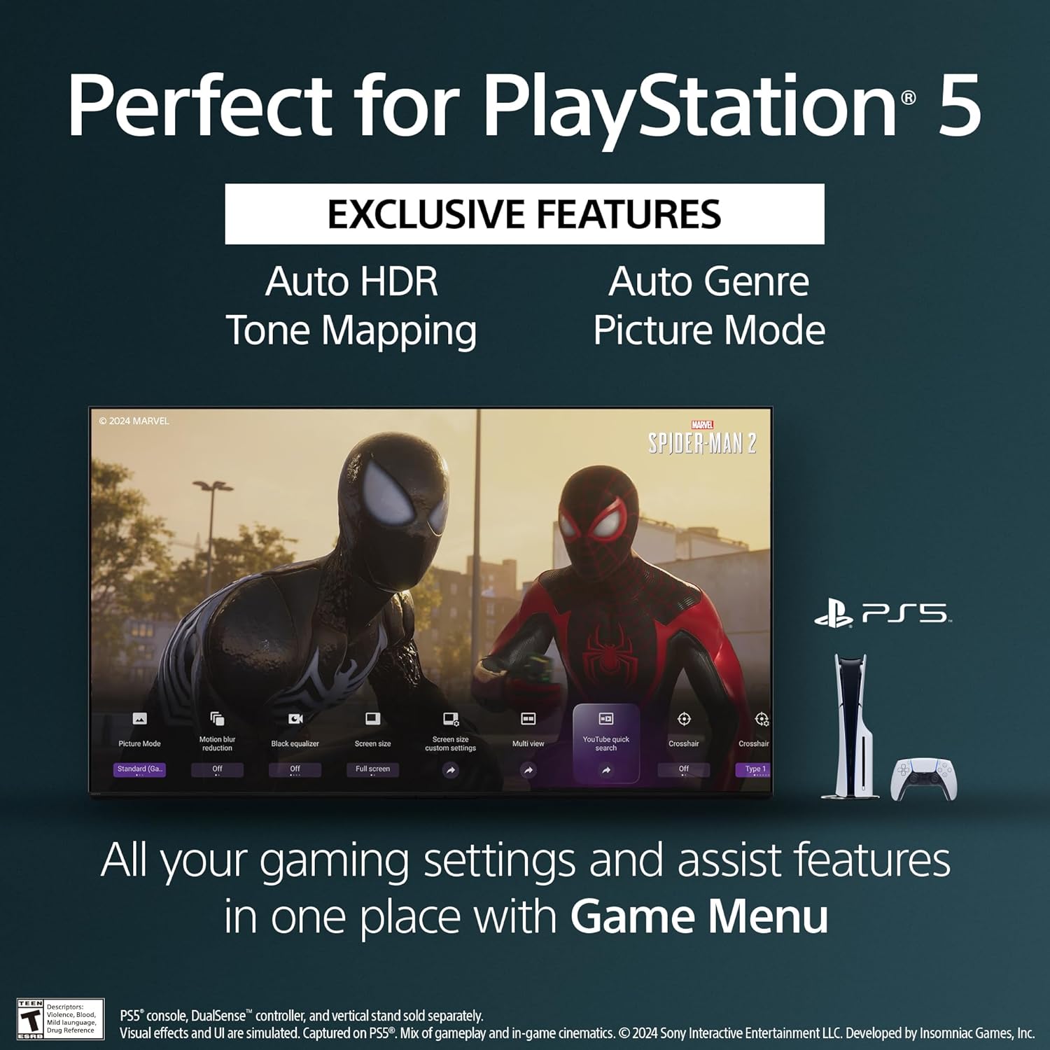 Sony 77 Inch OLED 4K Ultra HD TV BRAVIA 8 Smart Google TV with Dolby Vision HDR and Exclusive Features for PlayStation® 5 (K-77XR80)