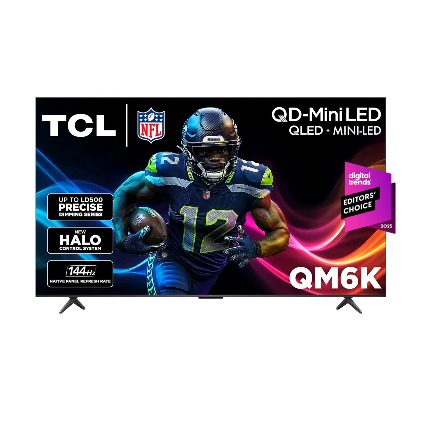 TCL 98-Inch Class QM6K Series QD-Mini LED 4K UHD Google Smart TV Best Value Mini-LED TV - QLED, 144hz, 288hz Gaming Rate, High Contrast Screen, Onkyo Audio, Dolby Atmos (98QM6K, 2025 Model)