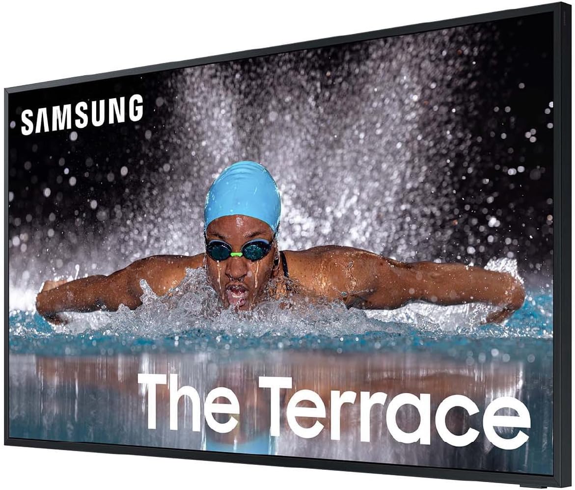 Samsung 55-Inch Class Neo QLED 4K The Terrace Partial Sun, Quantum HDR+, Dolby Atmos, Wide Viewing Angle, Weather Resistant, Anti-Glare Outdoor Smart TV w/Alexa Built-in, (QN55LST7DAFXZA, 2024 Model)