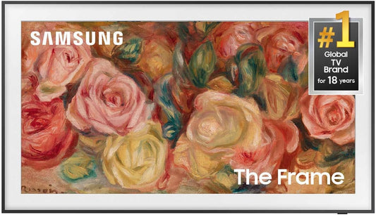 Samsung 85-Inch Class QLED 4K LS03D The Frame Series Quantum HDR Smart TV w/Dolby Atmos, Art Mode, Anti-Reflection, Customizable Frame, Slim Fit Wall Mount with Alexa Built-in (QN85LS03D, 2024 Model)