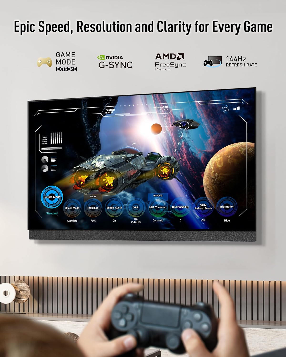 PANASONIC Z95 Series (2025 Model) 65-inch OLED 4K Ultra HD Smart Fire TV, HDR10+ Adaptive, Dolby Vision IQ, 360 Soundscape Pro, 144Hz Refresh Rate and Hands-Free Alexa - 65Z95BP