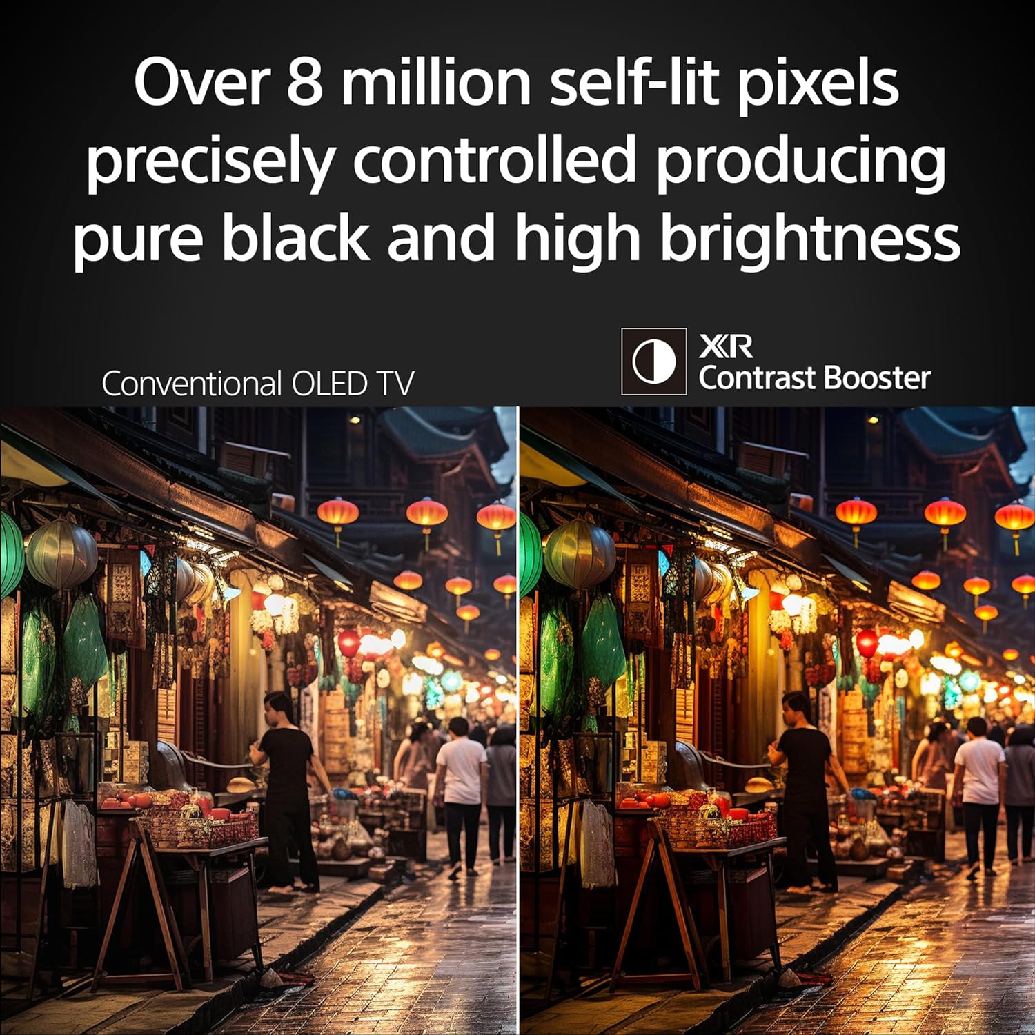 Sony BRAVIA 8 II 65 Inch TV, QD OLED, 4K Smart Google TV, XR Processor with AI Technology, Ultra Slim Design, 120hz Television, Dolby Vision/Atmos, Exclusive Features for PS5, K-65XR80M2, 2025 Model