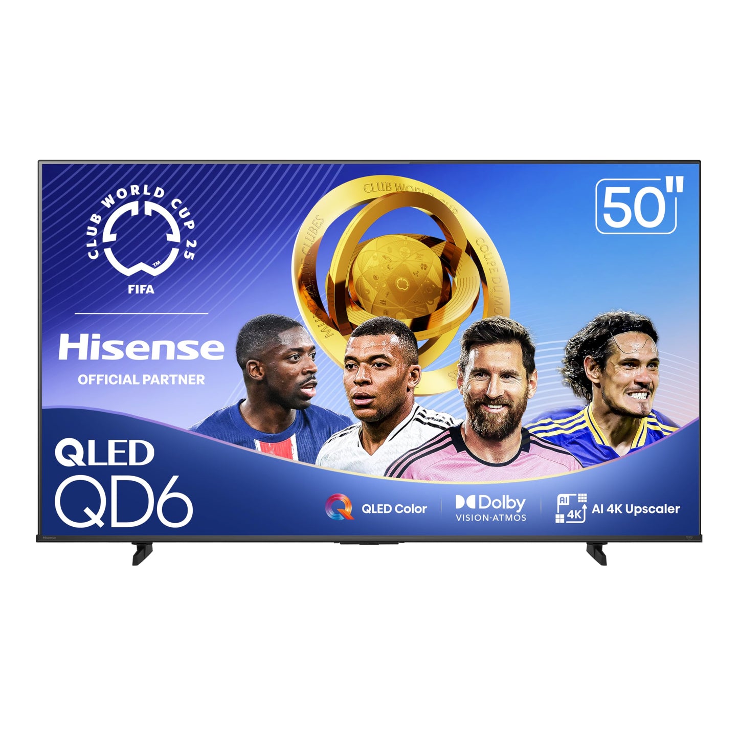 Hisense 100" Class QD6 Series (100QD6QF, 2025 Model) QLED 4K UHD Smart Fire TV, 144Hz, Voice Remote with Alexa, Dolby Vision, Dolby Atmos, Motion Rate 240, HDR 10+, Game Mode Pro, MEMC, VRR, ALLM