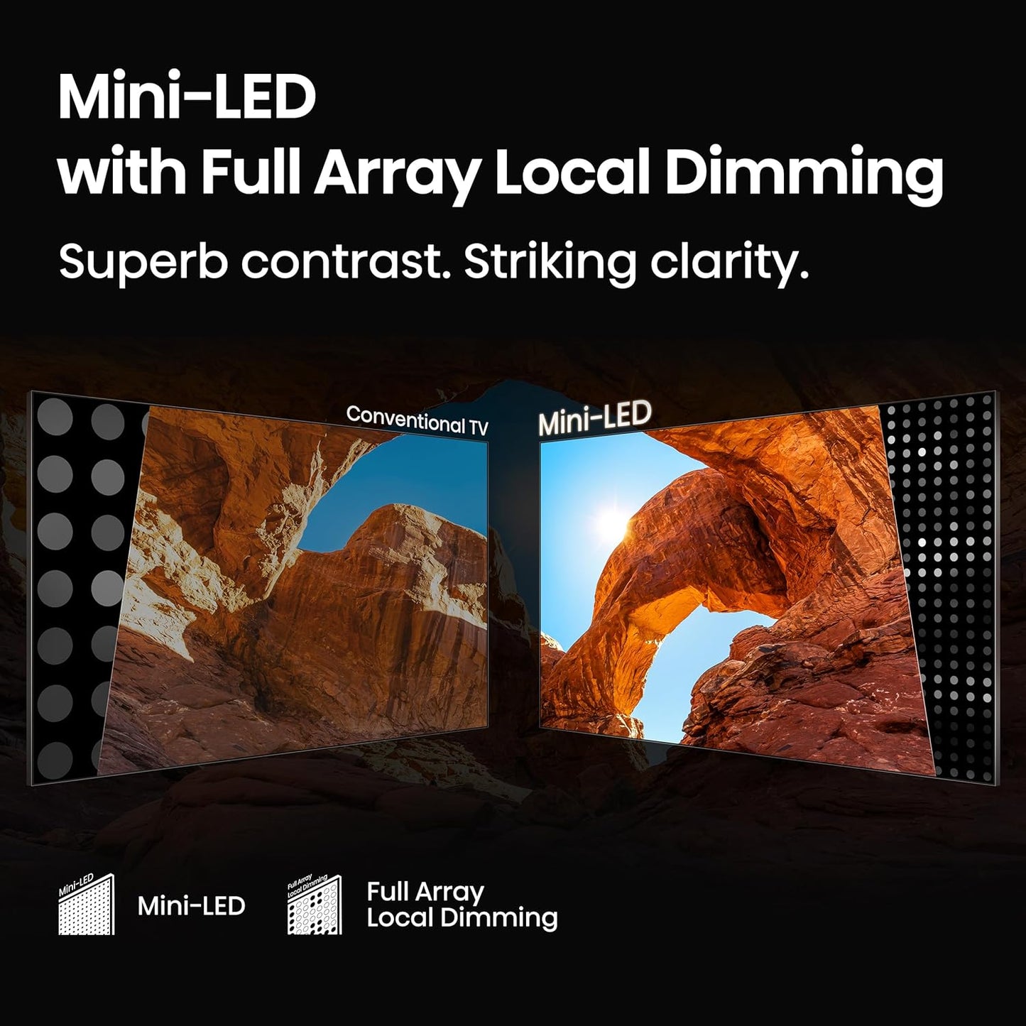 Hisense 100" Class QD7 Series Mini-LED 4K UHD Smart Fire TV (100QD7QF, 2025 Model) - QLED, 144hz, HDR10+, Dolby Vision, Dolby Atmos, Game Mode Pro, ALLM, Alexa Built in with Voice Remote, Black