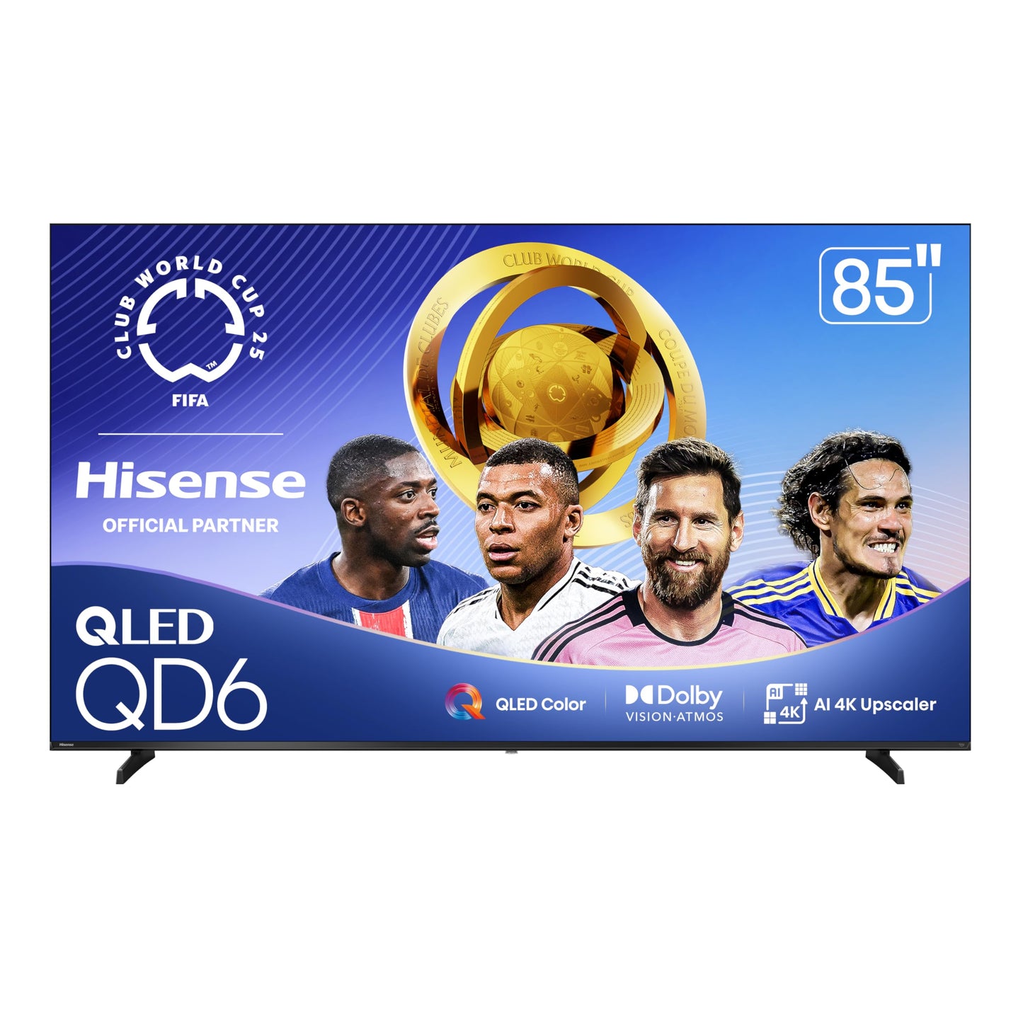 Hisense 100" Class QD6 Series (100QD6QF, 2025 Model) QLED 4K UHD Smart Fire TV, 144Hz, Voice Remote with Alexa, Dolby Vision, Dolby Atmos, Motion Rate 240, HDR 10+, Game Mode Pro, MEMC, VRR, ALLM