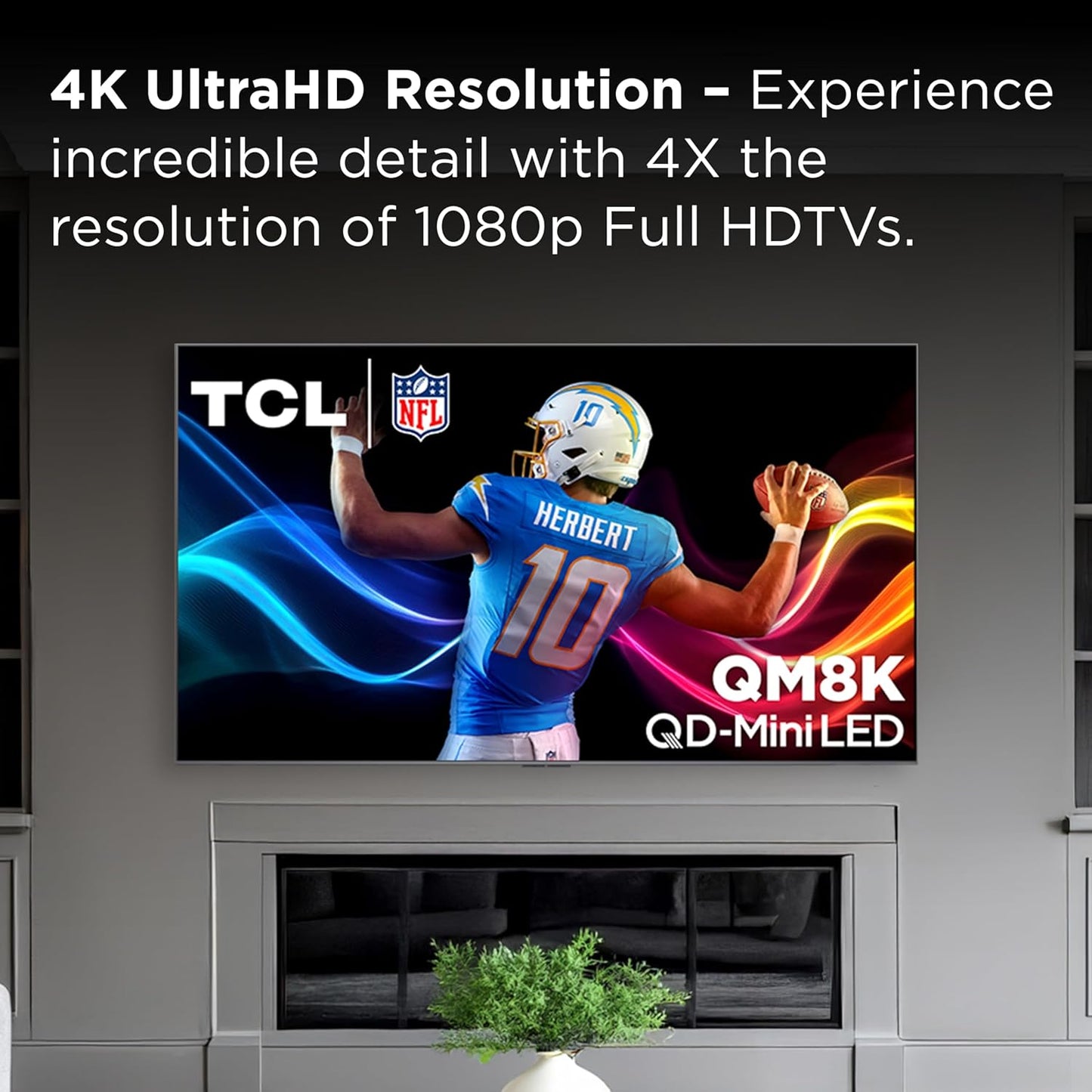 TCL 75-Inch Class QM8K Series QD-Mini LED 4K UHD Google Smart TV Next Generation Mini-LED TV - QLED, 144hz, 288hz VRR, No Bezel Design, Unrivaled Picture Quality, Ai Processing (75QM8K, 2025 Model)