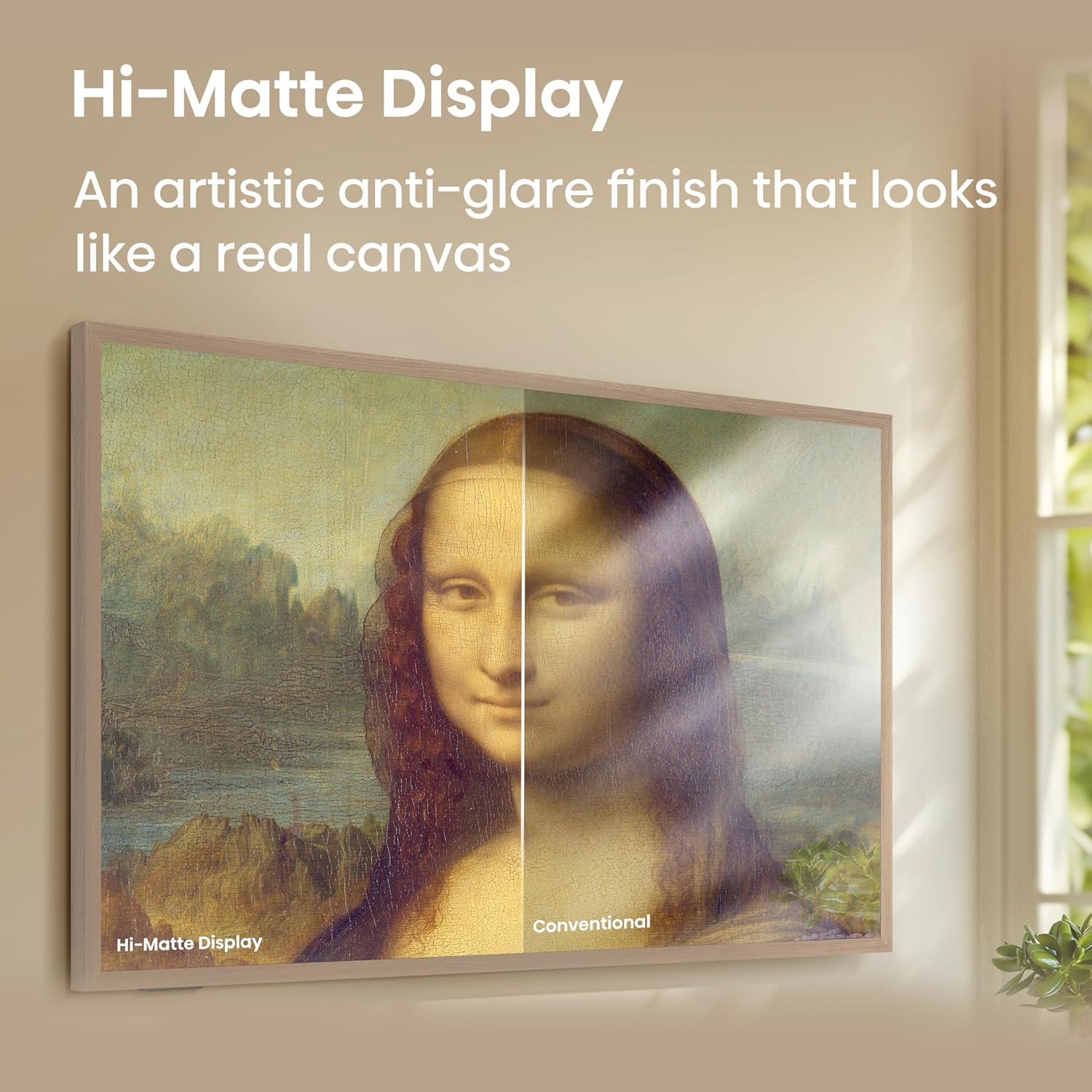 Hisense 85-Inch Class QLED 4K S7N CanvasTV Series Dolby Vision HDR Google Smart TV (85S7N, 2025 Model) - 144Hz, Art Mode, Anti-Glare Panel, Hi-Matte Display, UltraSlim Wall Mount & Frame Included