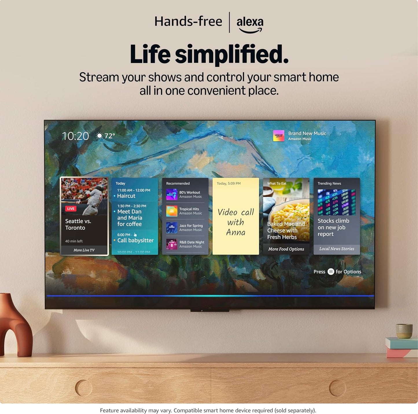 PANASONIC Z95 Series (2025 Model) 65-inch OLED 4K Ultra HD Smart Fire TV, HDR10+ Adaptive, Dolby Vision IQ, 360 Soundscape Pro, 144Hz Refresh Rate and Hands-Free Alexa - 65Z95BP
