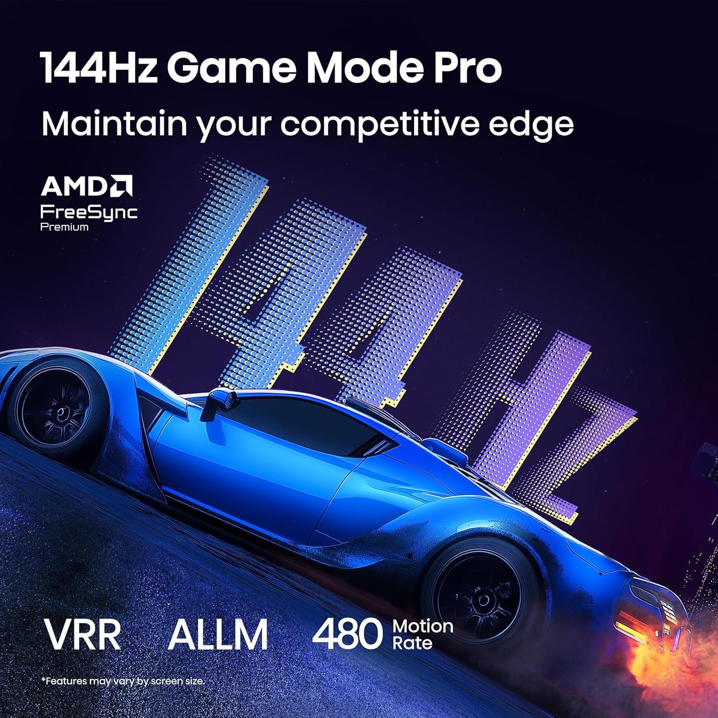 Hisense 100" Class QD7 Series Mini-LED 4K UHD Smart Fire TV (100QD7QF, 2025 Model) - QLED, 144hz, HDR10+, Dolby Vision, Dolby Atmos, Game Mode Pro, ALLM, Alexa Built in with Voice Remote, Black