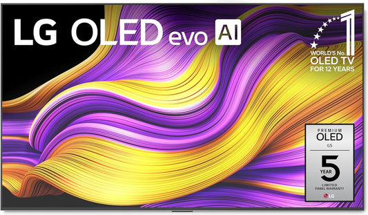 LG 65-Inch Class OLED evo AI 4K G5 Series Smart TV w/Dolby Atmos, Dolby Vision, HDR10, AI Super Upscaling 4K, Filmmaker Mode, Wow Orchestra, Alexa Built-in (OLED65G5WUA, 2025)