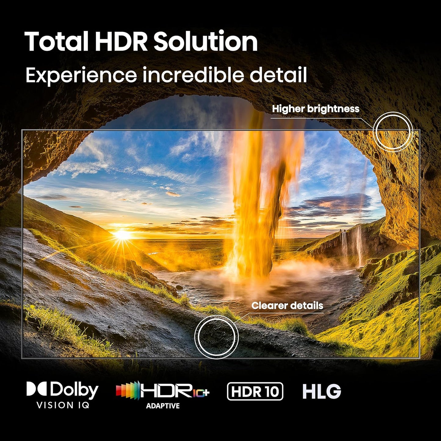 Hisense 100" Class U7 Mini-LED ULED 4K UHD Google Smart TV (100U75QG, 2025 Model) - QLED, Native 165Hz, VRR 288, Up to 3000 Nits, HDR10+, Dolby Vision IQ · Atmos, IMAX Enhanced, 2.1.2 Ch Surround