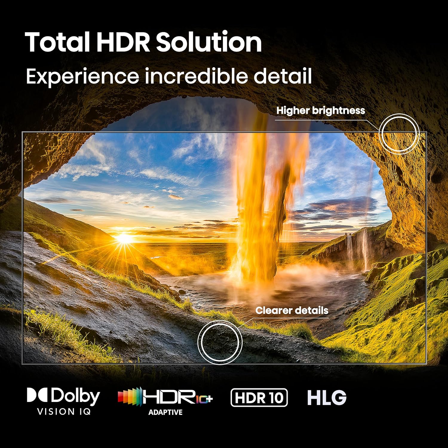 Hisense 100" Class U7 Mini-LED ULED 4K UHD Google Smart TV (100U75QG, 2025 Model) - QLED, Native 165Hz, VRR 288, Up to 3000 Nits, HDR10+, Dolby Vision IQ · Atmos, IMAX Enhanced, 2.1.2 Ch Surround